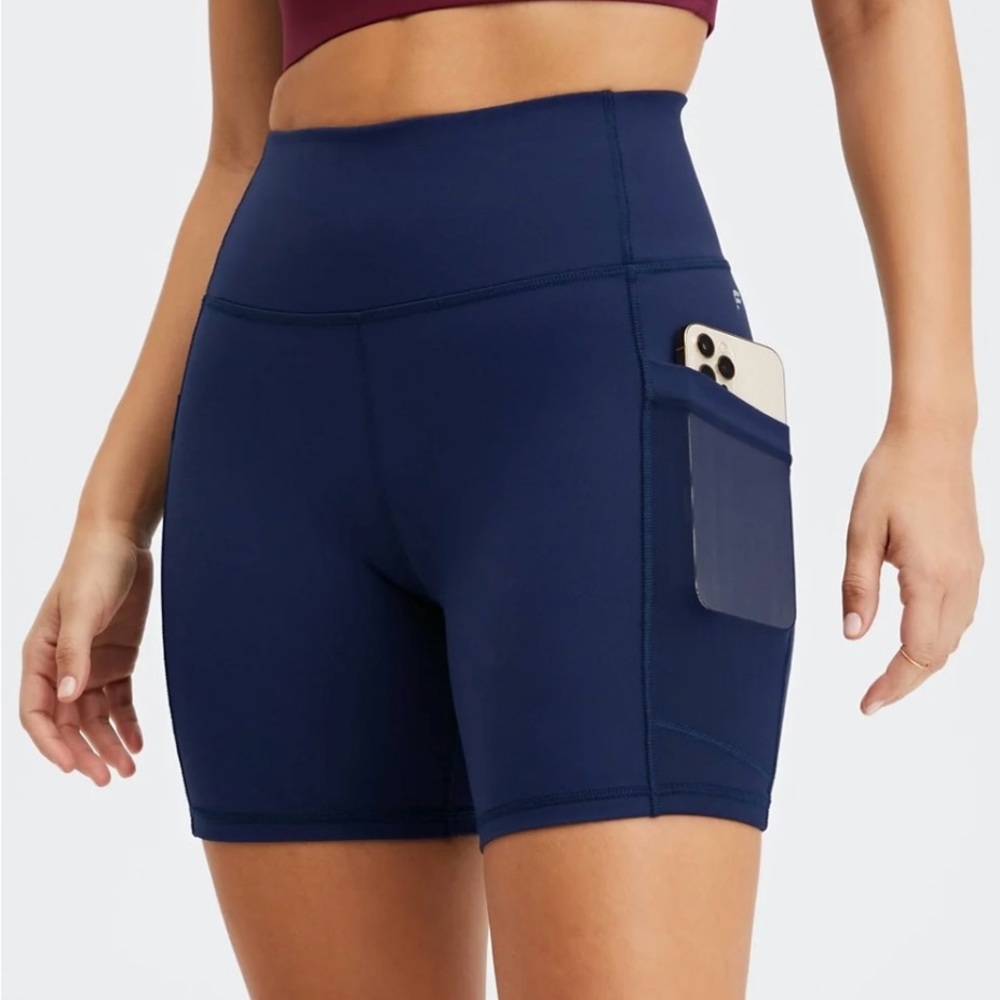 Fabletics Women's Deep Blue Bike Shorts